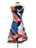 The Limited 100% Polyester Color Block Orange Casual Dress Size 00 Petite - photo 2