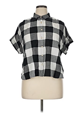 Madewell Linen-Cotton Hilltop Shirt in Buffalo Check (view 1)