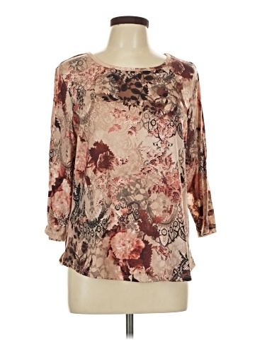 Chico's 3/4 Sleeve T-Shirt (view 1)