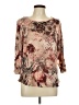 Chico's Brown 3/4 Sleeve T-Shirt Size Lg Petite (2) - photo 1