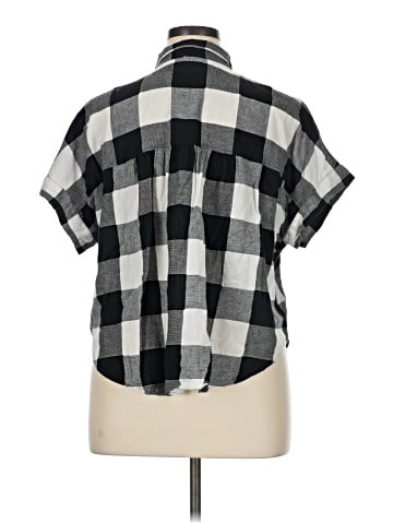 Madewell Linen-Cotton Hilltop Shirt in Buffalo Check (view 2)