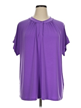 Susan Graver Short Sleeve Blouse