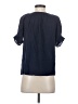 Joie 100% Silk Blue Short Sleeve Silk Top Size XS - photo 2