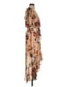 Leith 100% Polyester Floral Tan Casual Dress Size S - photo 4