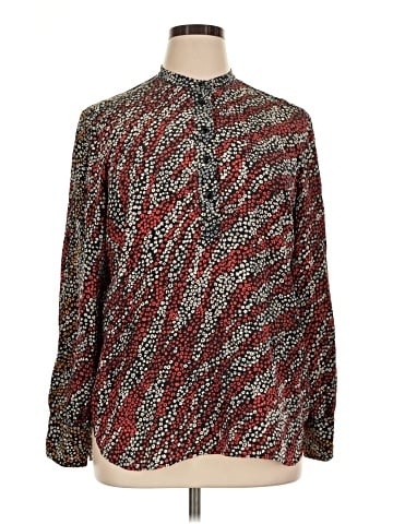 Rag & Bone Long Sleeve Silk Top (view 1)
