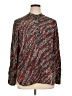 Rag & Bone 100% Silk Animal Print Red Long Sleeve Silk Top Size XL - photo 1