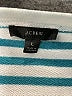 J.Crew 100% Cotton Stripes Teal Pullover Sweater Size L - photo 7