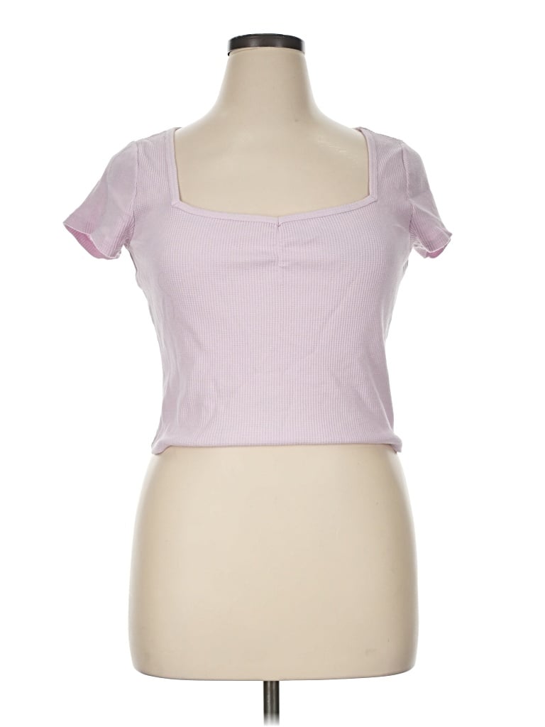 Pre-owned Hollister Short Sleeve T-shirt In Pink