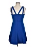 BCBGMAXAZRIA Solid Blue Cocktail Dress Size 8 - photo 2