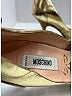 Moschino 100% Leather Metallic Gold Heels Size EU 35 - photo 6