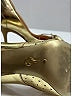 Moschino 100% Leather Metallic Gold Heels Size EU 35 - photo 5