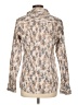 Eddie Bauer Animal Print Tan Long Sleeve Blouse Size L - photo 2