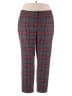 Talbots Plaid Red Casual Pants Size 20 - photo 1