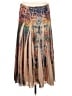One World 100% Polyester Print Tan Casual Skirt Size M - photo 1