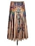 One World 100% Polyester Print Tan Casual Skirt Size M - photo 2