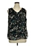 Cj Banks 100% Polyester Black Sleeveless Blouse Size 1X - photo 1