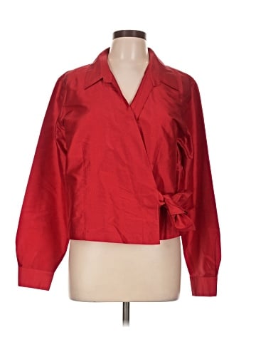 Coldwater Creek 3/4 Sleeve Silk Top (view 1)