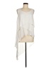 BCBGMAXAZRIA 100% Polyester Ivory Sleeveless Blouse Size M - photo 1