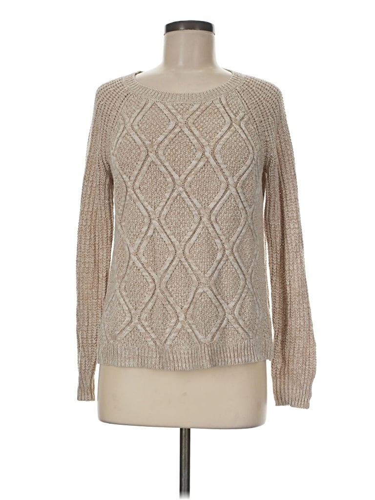 Pre-owned Faded Glory Pullover Sweater In Tan