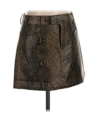 MNG Faux Leather Skirt (view 1)