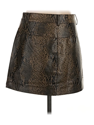 MNG Faux Leather Skirt (view 2)