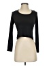 Topshop Black Long Sleeve Top Size 2 - photo 1