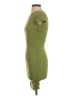 Garage Solid Green Casual Dress Size S - photo 5