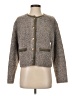 Line & Dot Tweed Gray Jacket Size S - photo 1