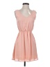 CEFIAN 100% Polyester Solid Pink Casual Dress Size S - photo 1