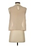 Paper Crane 100% Polyester Tan Sleeveless Blouse Size S - photo 2