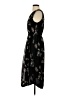 Lucky Brand 100% Polyester Floral Black Cocktail Dress Size XS - photo 5