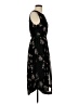 Lucky Brand 100% Polyester Floral Black Cocktail Dress Size XS - photo 4
