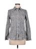Talbots Print Gray Long Sleeve Button-Down Shirt Size 8 - photo 1