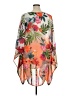 La Blanca 100% Polyester Tropical Orange Casual Dress Size 1X - photo 2