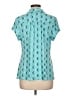Charter Club Teal Short Sleeve Blouse Size L - photo 2