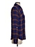 Splendid 100% Rayon Plaid Blue Long Sleeve Button-Down Shirt Size XS - photo 4