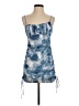Cotton Candy LA 100% Polyester Tie-dye Blue Casual Dress Size S - photo 1