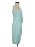 Calvin Klein Solid Teal Cocktail Dress Size XXS (estimated) - photo 4