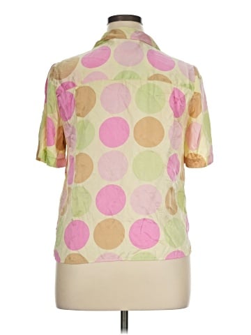 Preston & York Short Sleeve Silk Top (view 2)