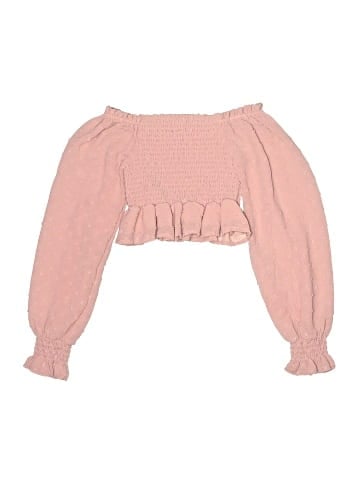 Aqua Long Sleeve Blouse (view 2)
