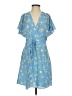 French Connection 100% Polyester Blue Casual Dress Size 4 - photo 1