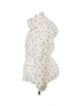 Flat White 100% Polyester Floral White Snow Jacket Size L - photo 5