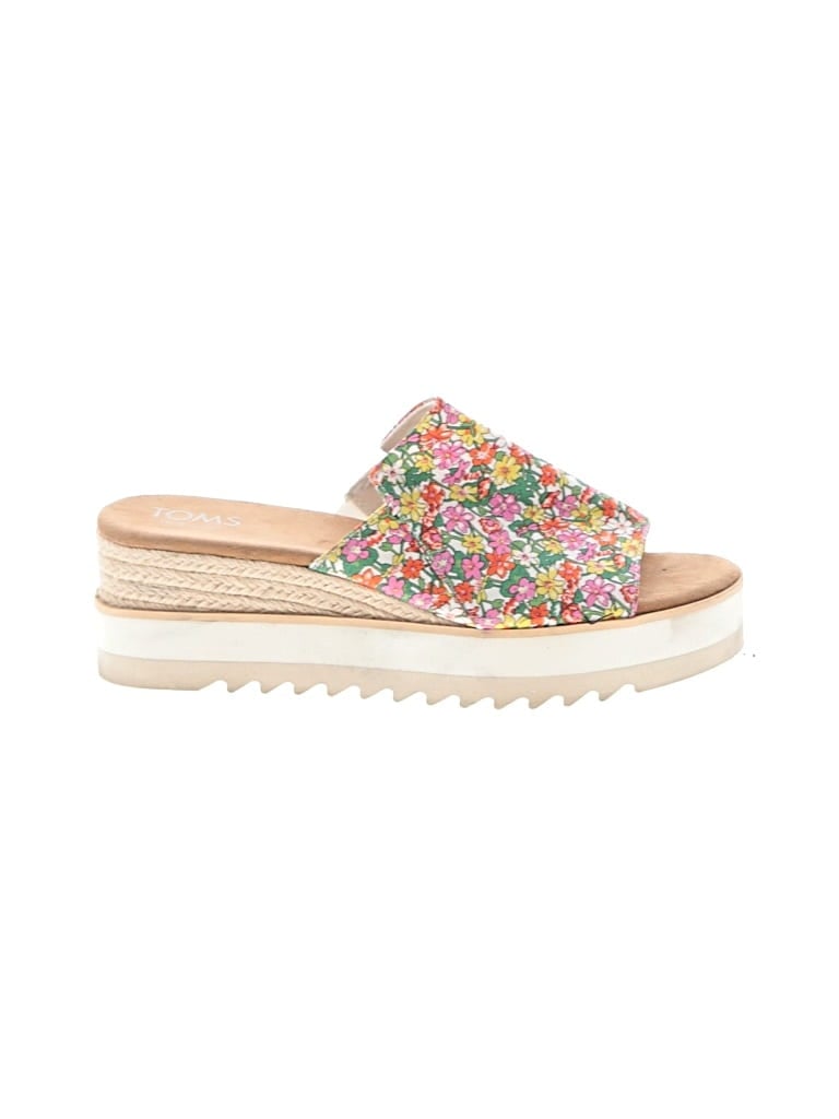 Pre-owned Toms Wedges In Pink