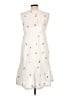 Max Studio 100% Cotton Hearts White Casual Dress Size L - photo 2
