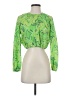 Rhode 100% Organic Cotton Green Long Sleeve Blouse Size XS - photo 1