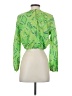 Rhode 100% Organic Cotton Green Long Sleeve Blouse Size XS - photo 2