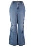 NYDJ Hearts Blue Jeans Size 24W - photo 1
