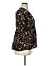 Nostalgia 100% Rayon Black 3/4 Sleeve Blouse Size XL - photo 4