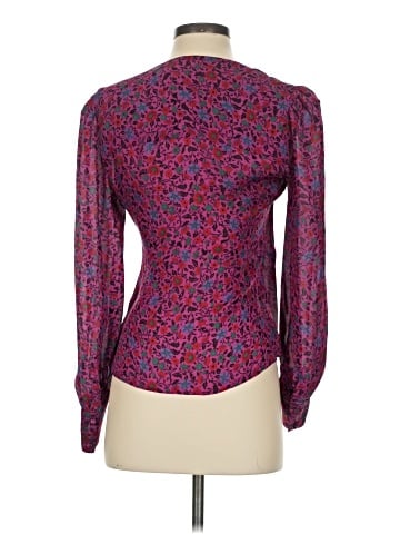 Veronica Beard Long Sleeve Silk Top (view 2)