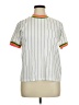 ASOS 100% Cotton Stripes White Short Sleeve Turtleneck Size 14 - photo 1